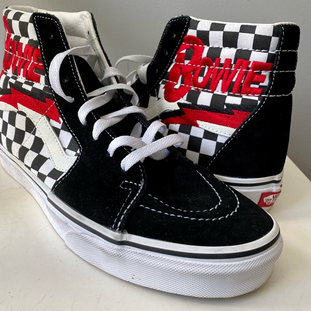 Vans Sk8 Ziggy Stardust Diamond Dogs Bowie High Tops. NWT Men’s 9 Wmn’s 10.5.